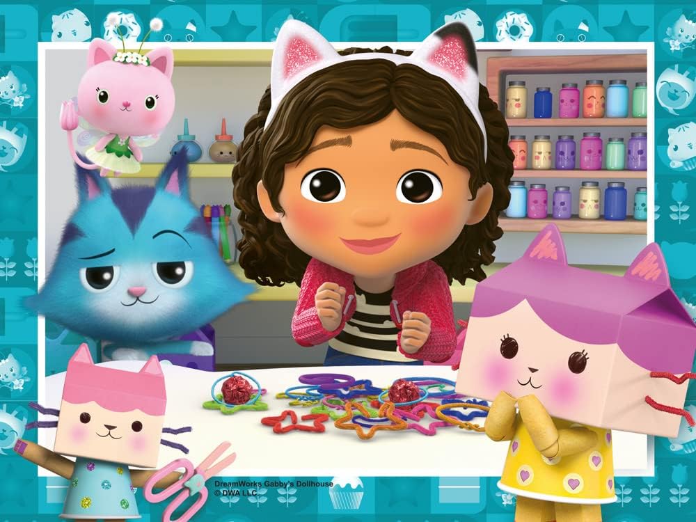 Ravensburger Gabby’s Dollhouse Jigsaw Puzzles for Kids Age 3 Years Up - 4 in a Box (12, 16, 20, 24 Pieces) - Educational Toys for Toddlers - Image 3