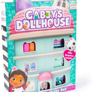 abeec Gabby's Dollhouse Miniatures Set - Pencil Case With Stickers, Mini Scrapbook, Mini Felt Tips, Mini Highlighters, Mini Washi Tapes And More - Kids Activity Packs - Back To School - Girls Set