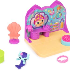 DreamWorks Gabby’s Dollhouse, MerCat’s Spa Room Playset, with MerCat Toy Figure, Surprise Toys and Dollhouse Furniture, Kids’ Toys for Girls and Boys 3+
