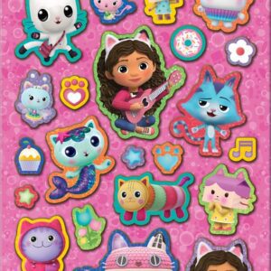 Gabby's Dollhouse Sparkly Reusable Stickers Official Licensed Product