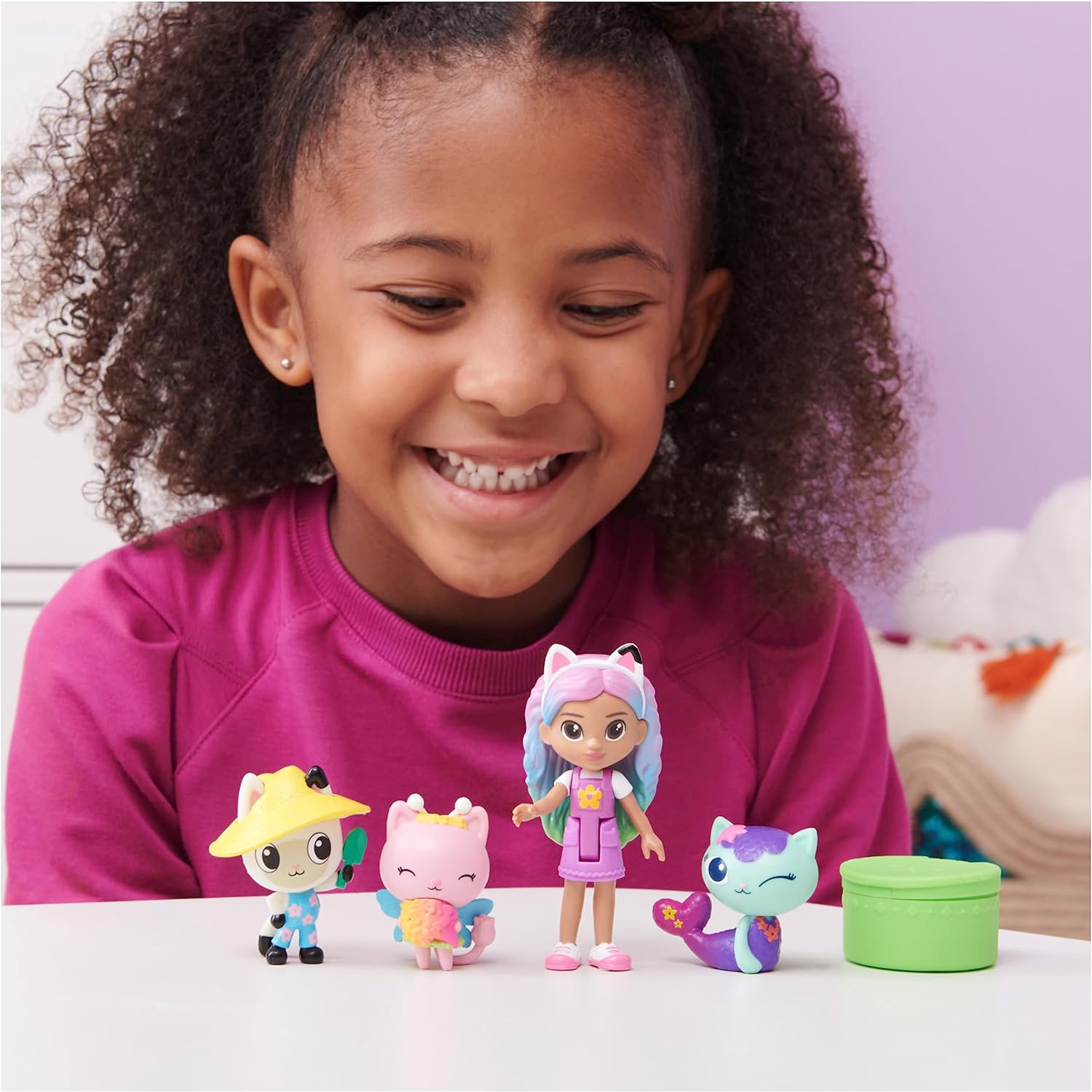 Gabby’s Dollhouse, Gabby and Friends Figure Set with Rainbow Gabby Doll, 3 Toy Figures and Surprise Accessory Kids’ Toys for Ages 3 and up - Image 3