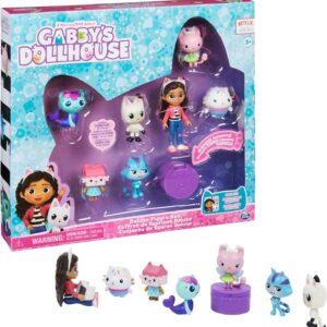 Gabby’s Dollhouse, Deluxe Figure Gift Set with 7 Toy Figures and Surprise Accessory, Kids’ Toys for Ages 3 and above