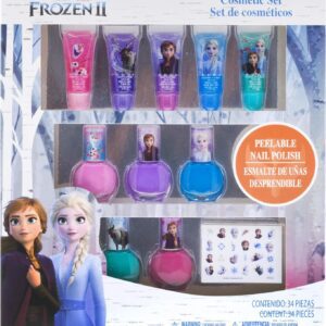 Disney Frozen 2 Makeup Set for Kids | Girls Makeup Kit Includes Lip Gloss, Nail Polish & More | Suitable for Ages 3 & above by Townley Girl