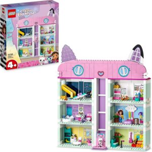 LEGO 10788 Gabby's Dollhouse Toy Playset, 4-Floor & 8-Room Dollhouse with Gabby, Pandy Paws, MerCat and Cakey figures plus Accessories, Gift Toys for 4+ Years Old Girls, Boys, Kids